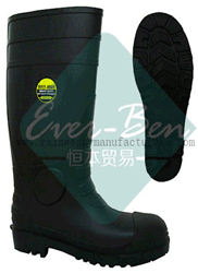 PVC 013 - Black PVC mens wellington boots